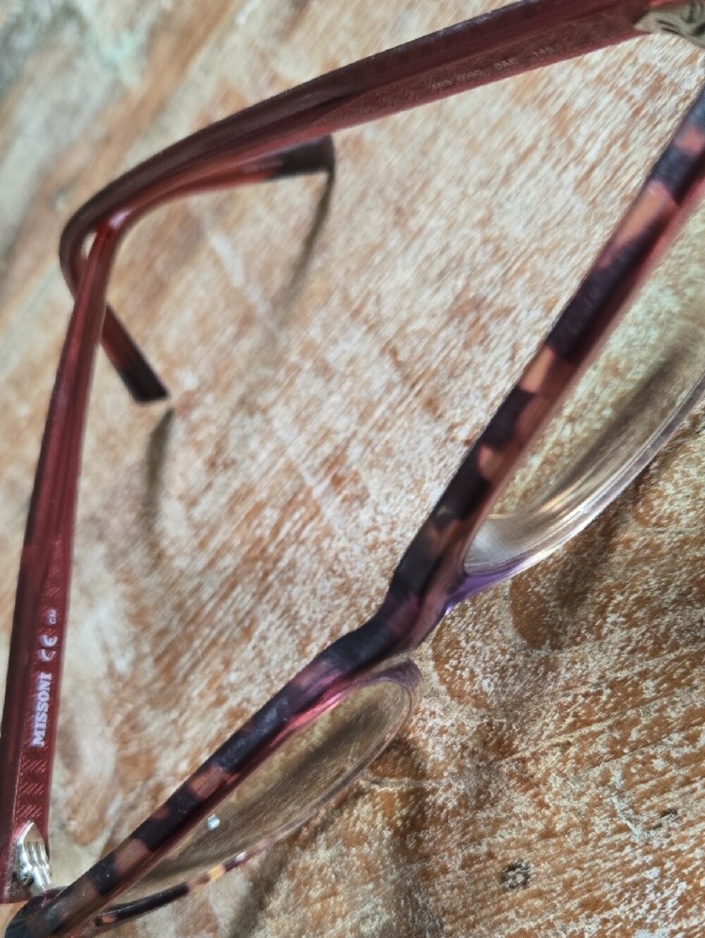 Missoni Plum and Tortoise Gradient Women's Eyeglasses. (BIN 008) - Picture 4 of 6